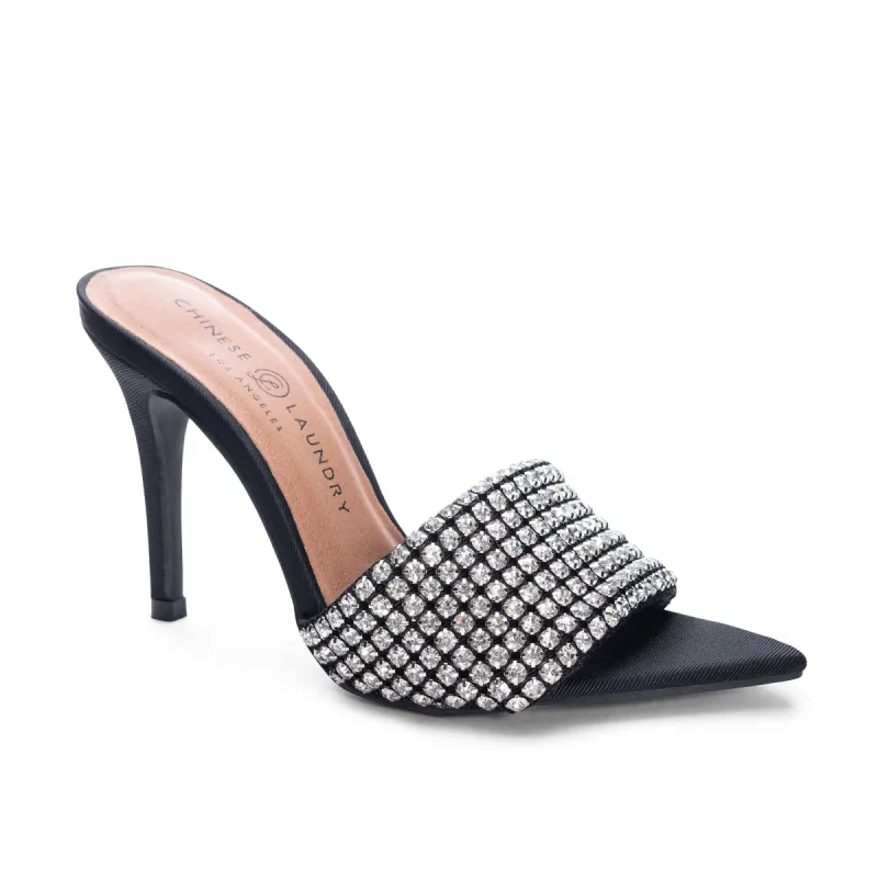 Jeepers Rhinestone Heels made by Chinese Laundry