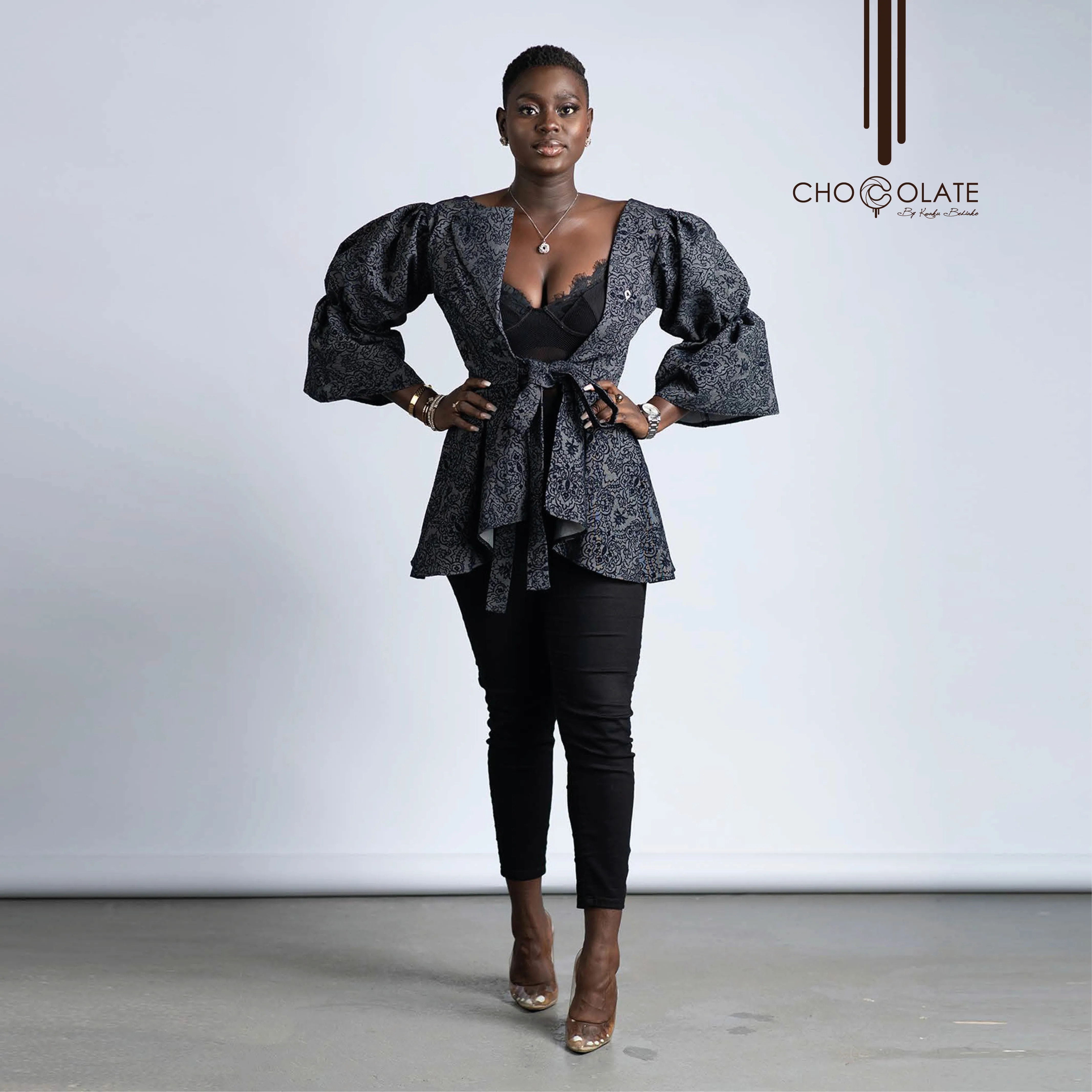Premium Black Booty Jacket(JEANS OUT OF STOCK BUT AVAILABLE IN BROWN) sold by Chocolate product image thumbnail 4
