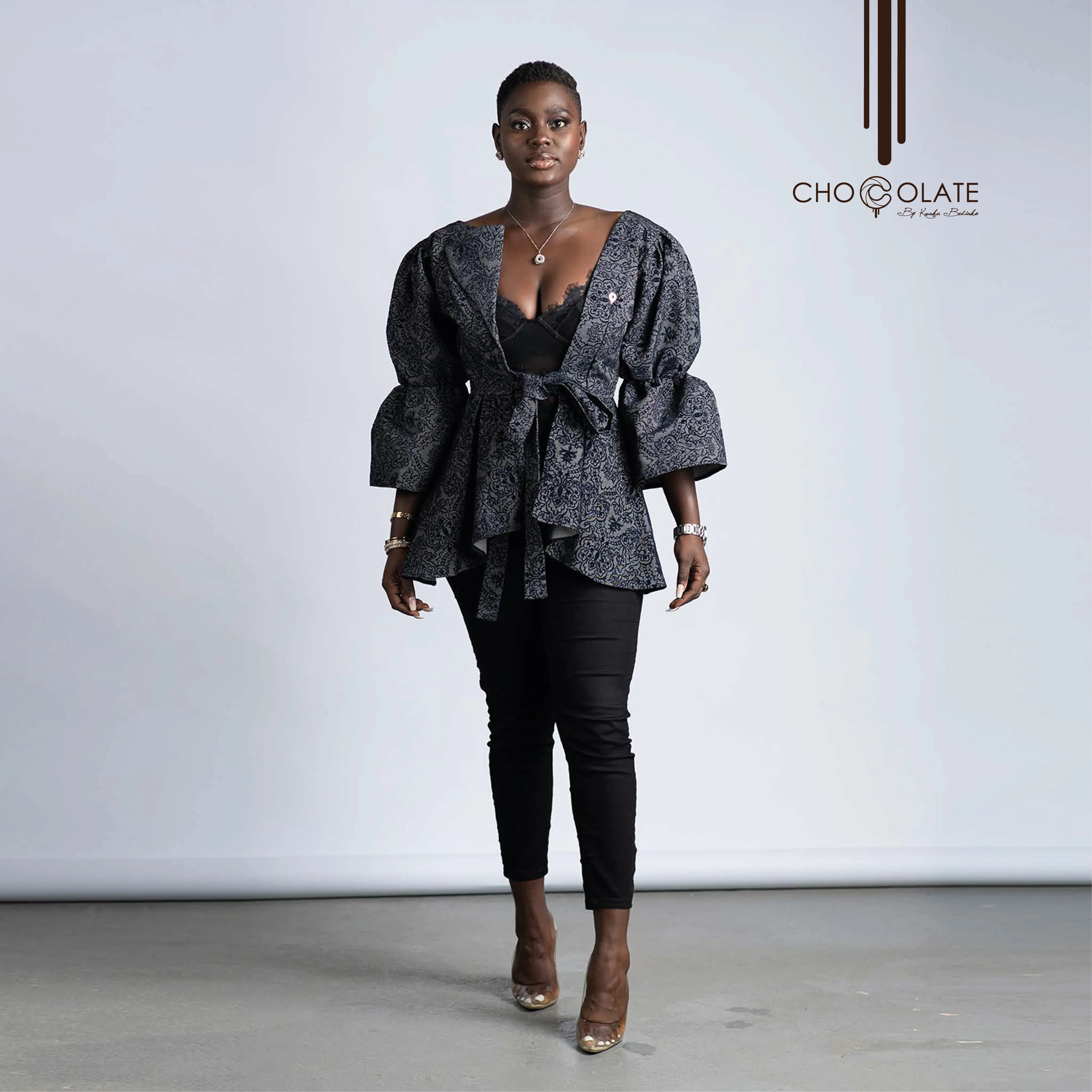 Premium Black Booty Jacket(JEANS OUT OF STOCK BUT AVAILABLE IN BROWN) sold by Chocolate product image thumbnail 2