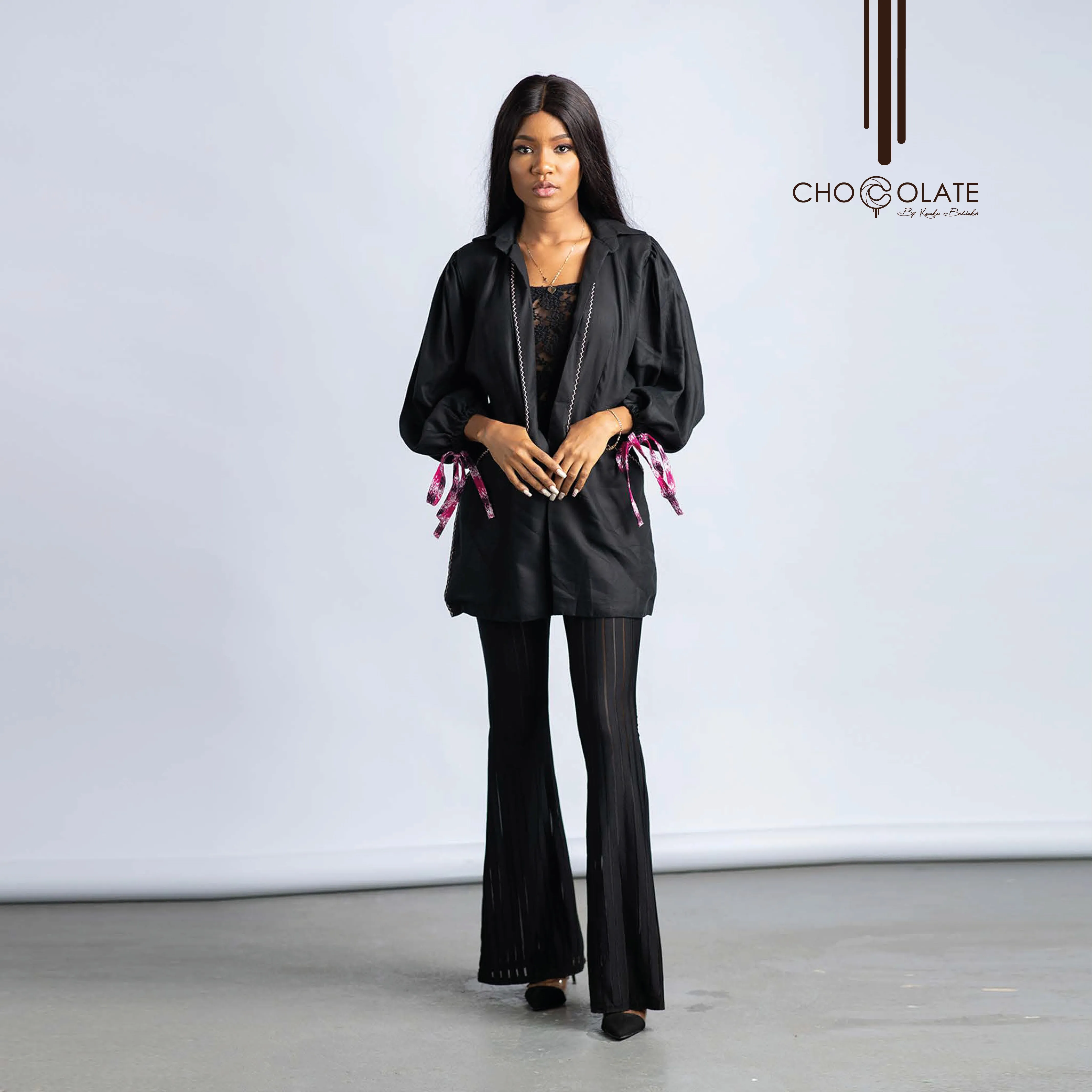 Black Booty Jacket sold by Chocolate