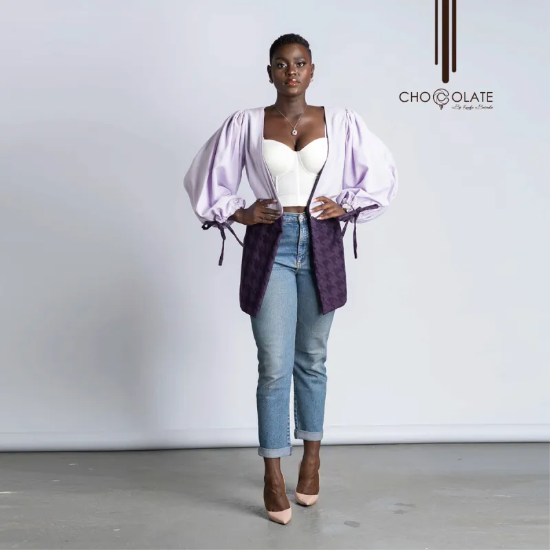 Two Tone Purple Booty Jacket sold by Chocolate
