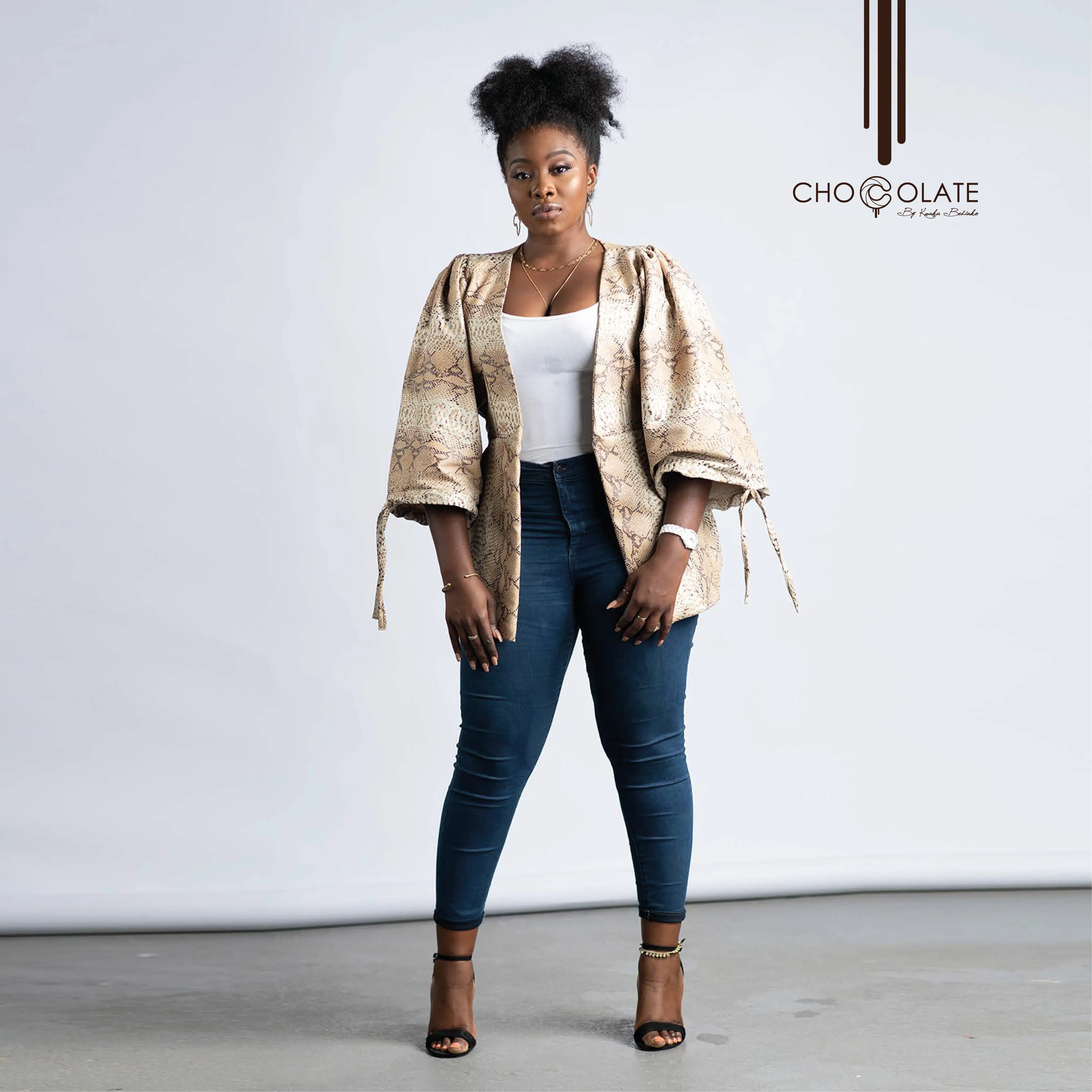 Premium Snake Print Booty Jacket sold by Chocolate product image thumbnail 3