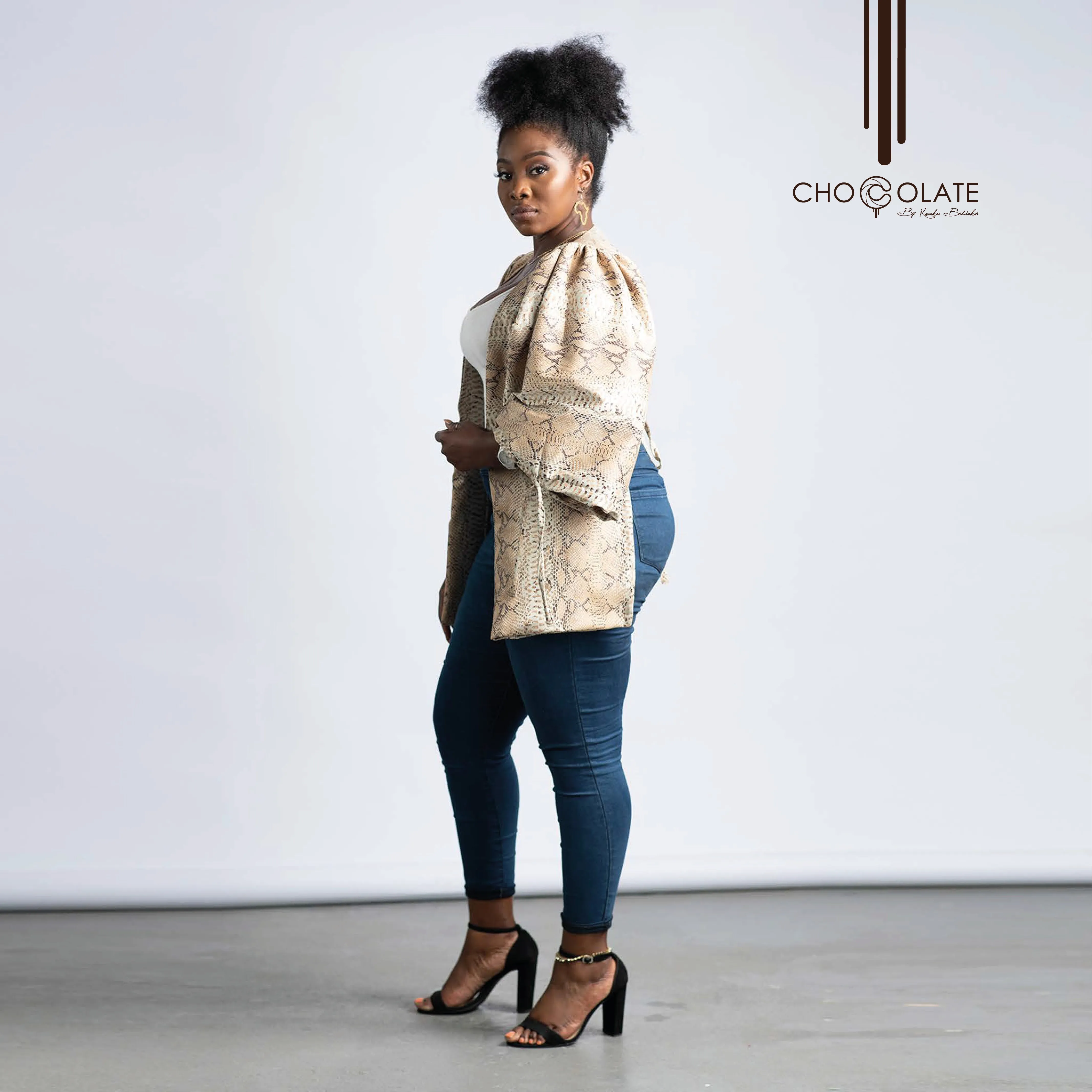 Premium Snake Print Booty Jacket sold by Chocolate product image thumbnail 4