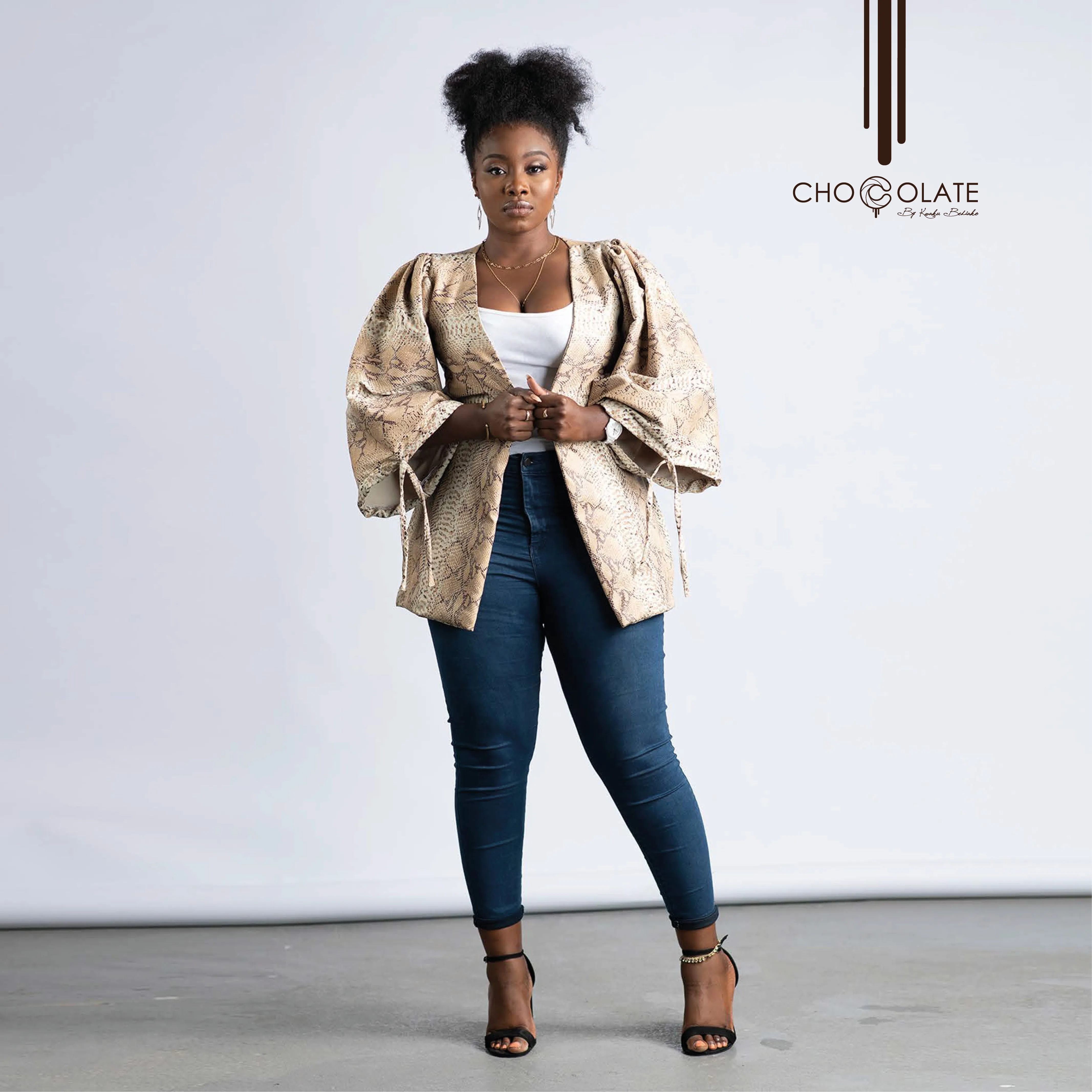 Premium Snake Print Booty Jacket sold by Chocolate product image thumbnail 2