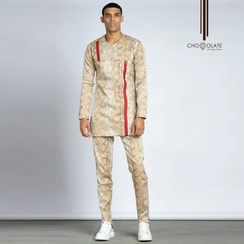 PRE-ORDER Tan Snake Kaftan sold by Chocolate