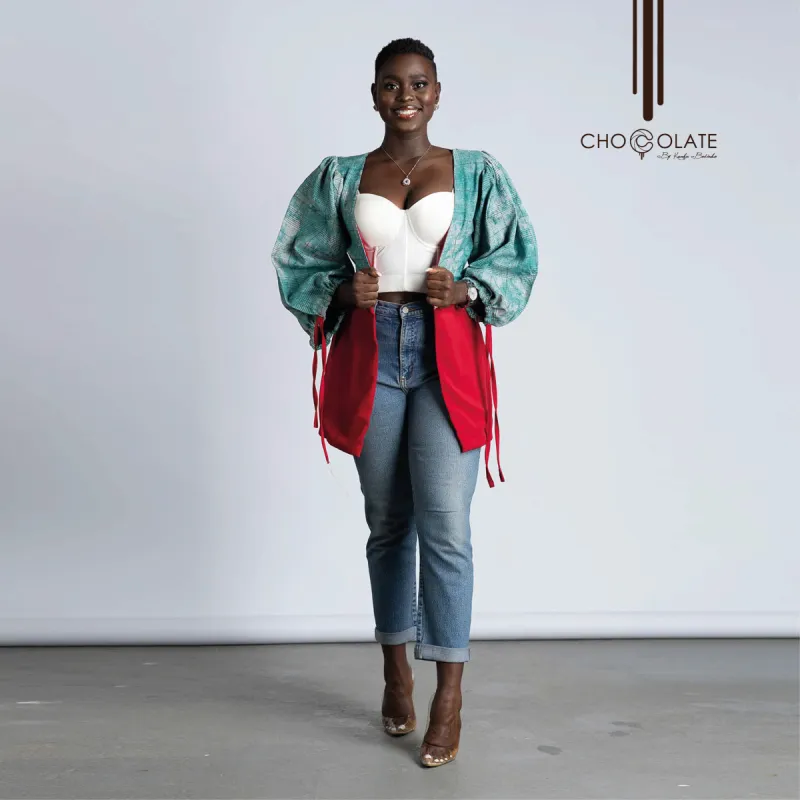 Green Booty Jacket sold by Chocolate