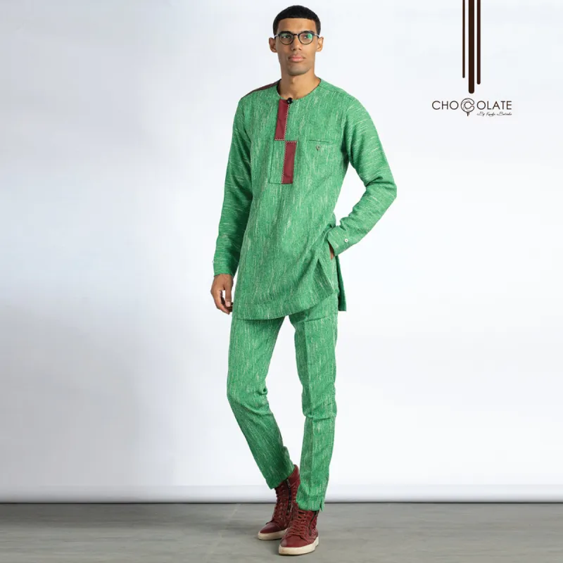 PRE-ORDER Green-snow Kaftan made by Chocolate