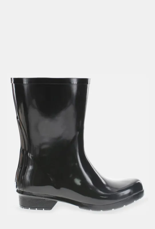 GLOSS MID RAIN BOOT - BLACK sold by chooka