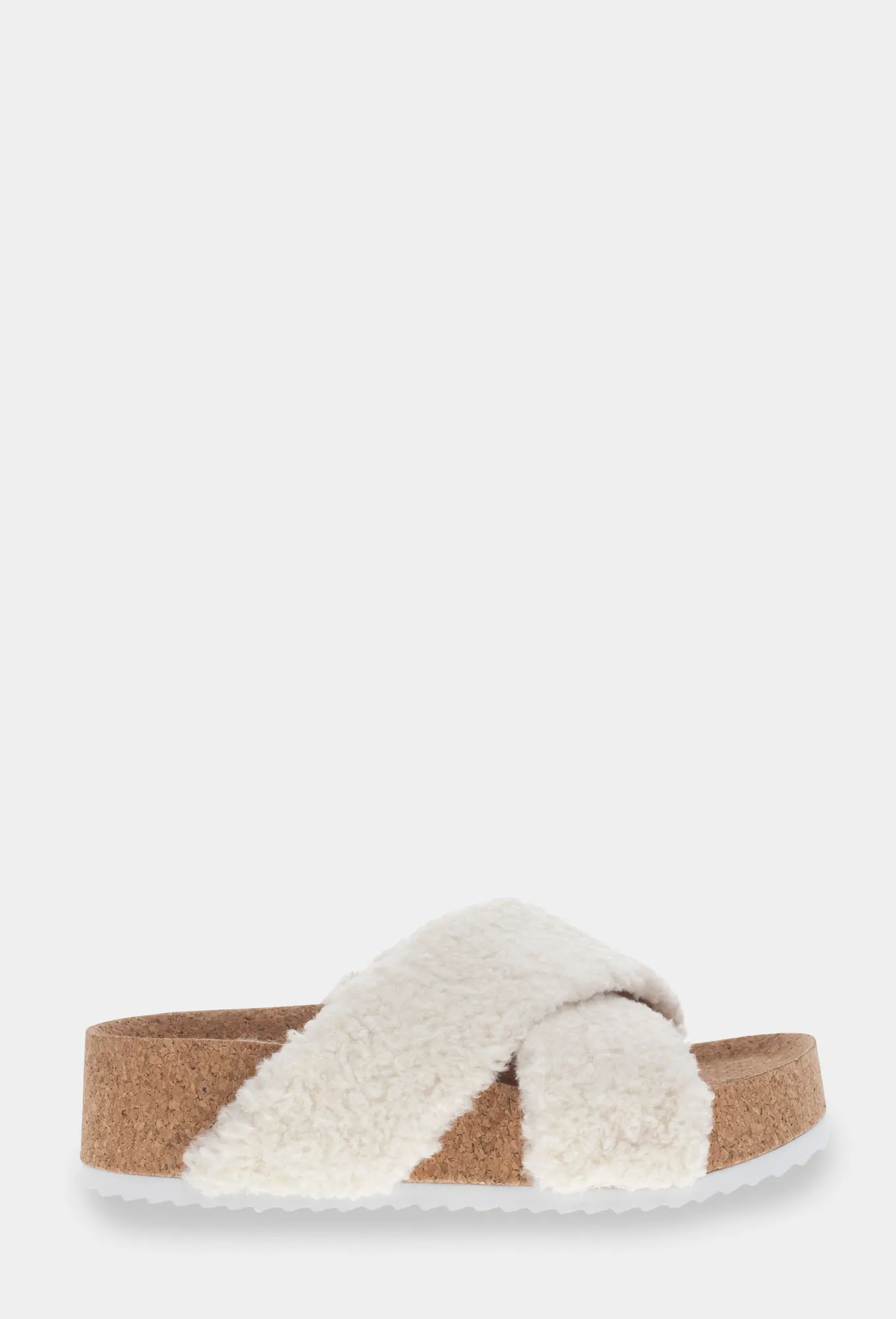ANNIE SLIDE SANDAL - OFF WHITE sold by chooka