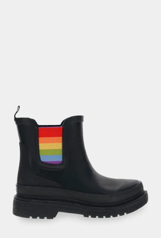 BALLARD PRIDE CHELSEA RAIN BOOT - BLACK made by chooka
