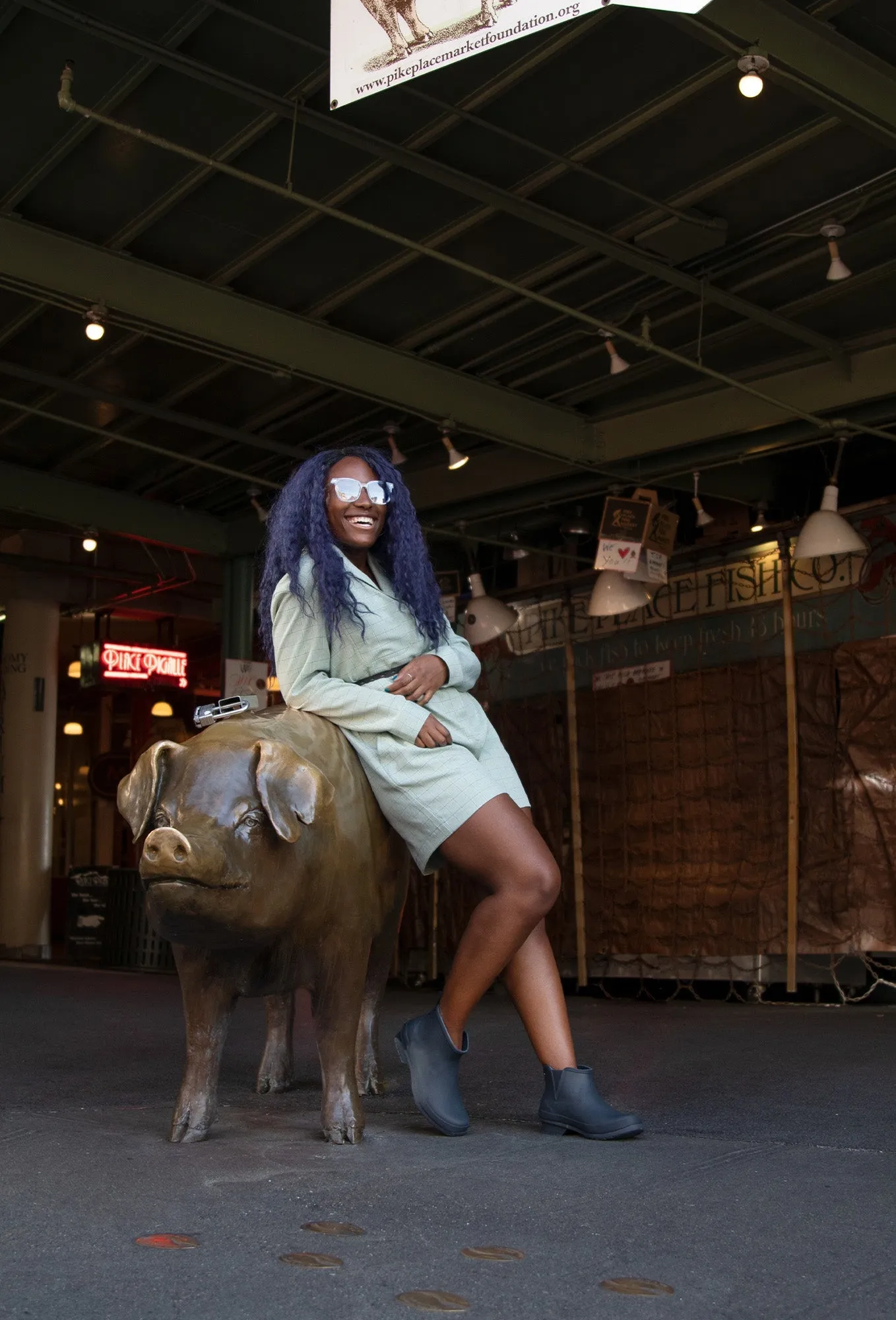 Classic Matte Ankle Rain Boot - Navy sold by chooka product image thumbnail 2