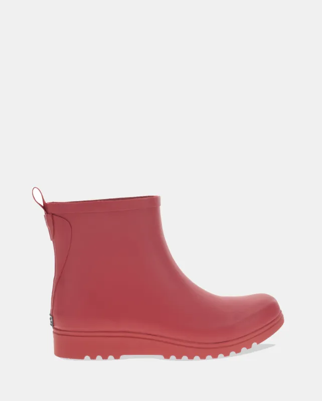 ATLAS ANKLE RAIN BOOT - CRIMSON sold by chooka