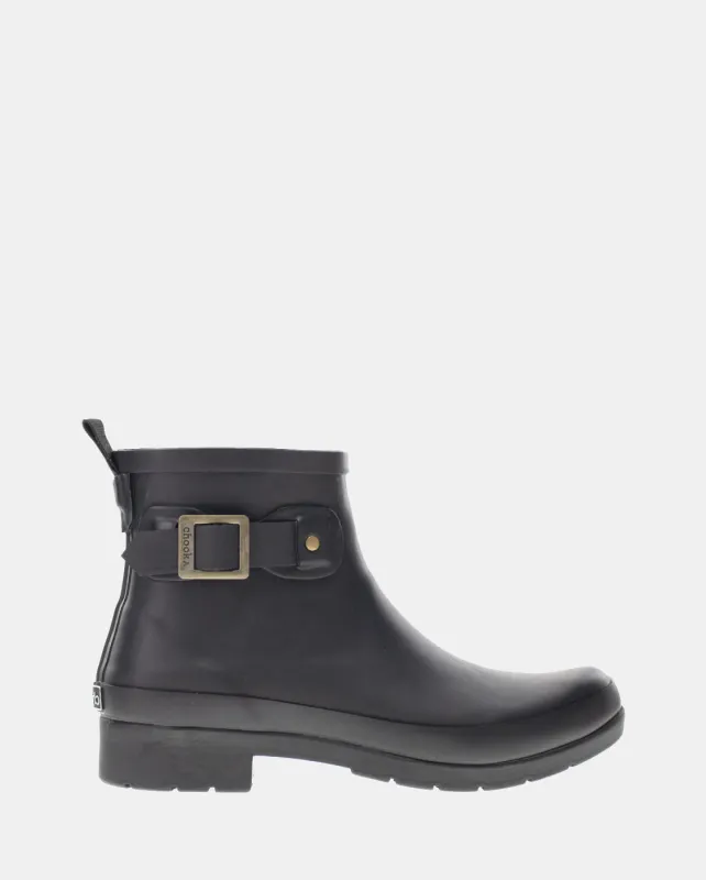 EASTLAKE ANKLE RAIN BOOT - BLACK sold by chooka