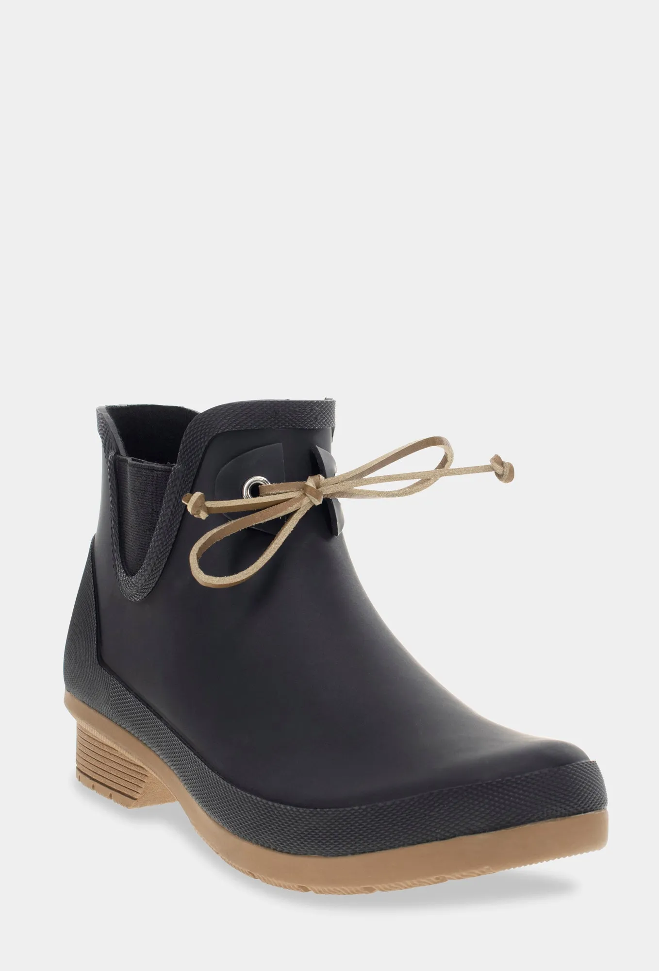 Downtown Tie Ankle Rain Boot- Black sold by chooka product image thumbnail 3