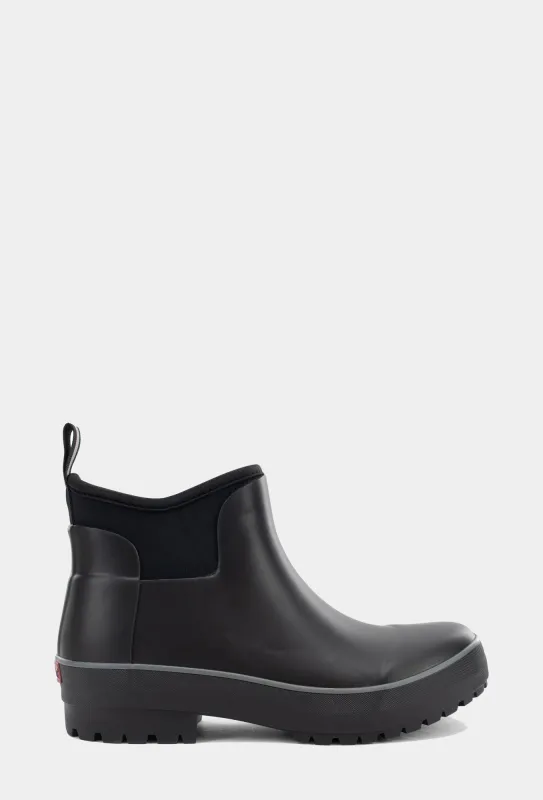Everyday Neoprene Ankle Rain Boot - Black made by chooka