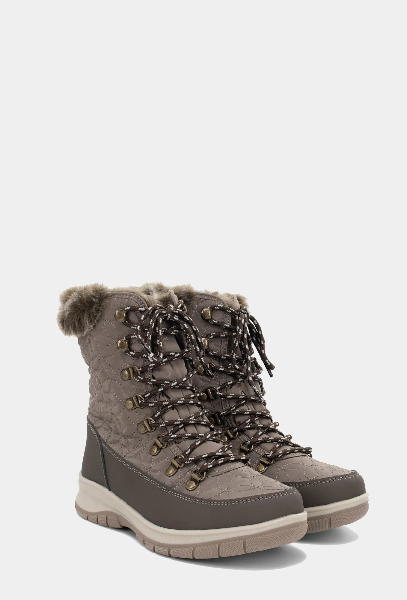 Belltown Mid Faux Fur Cold Weather Boot - Taupe sold by chooka product image thumbnail 4