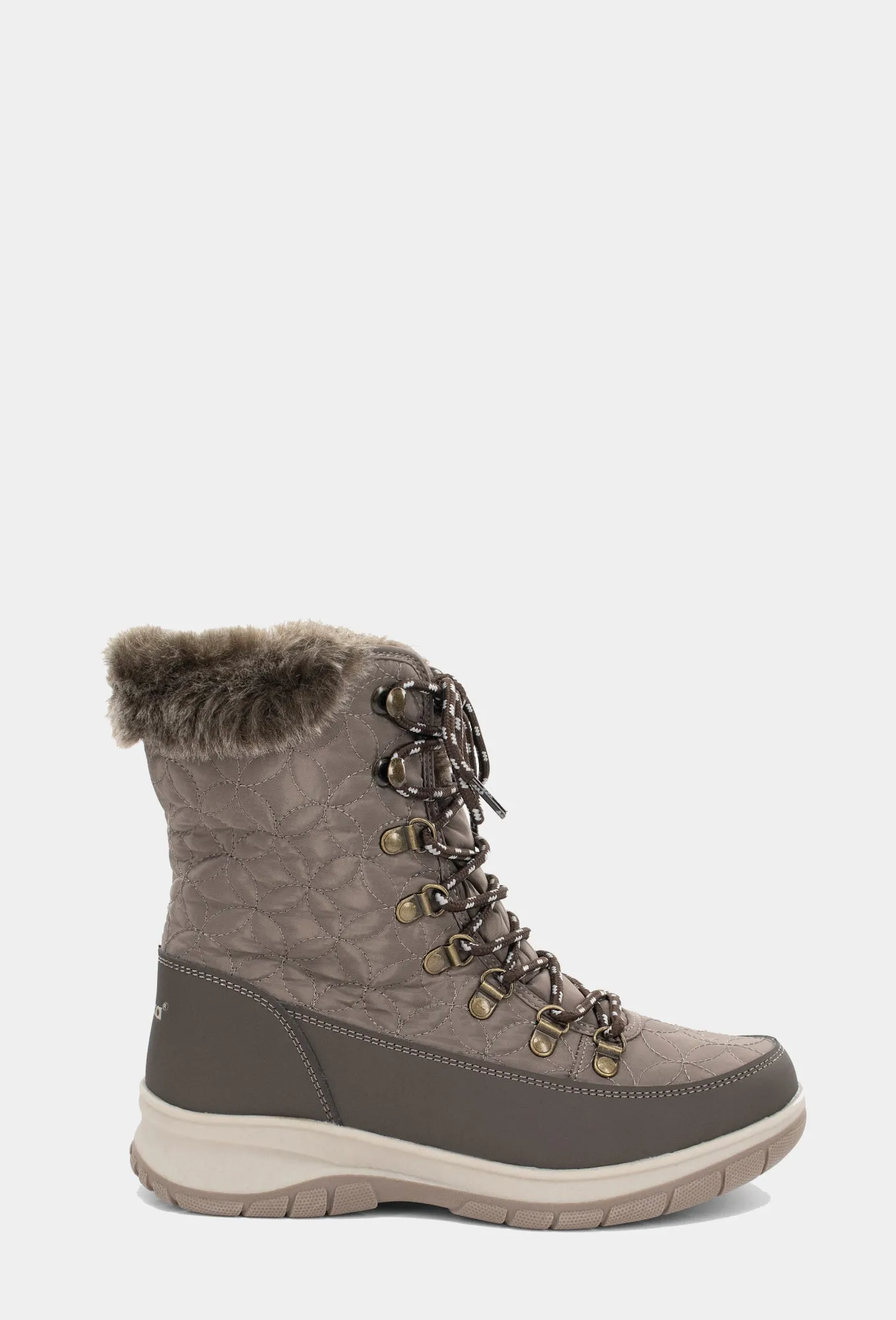 Belltown Mid Faux Fur Cold Weather Boot - Taupe sold by chooka