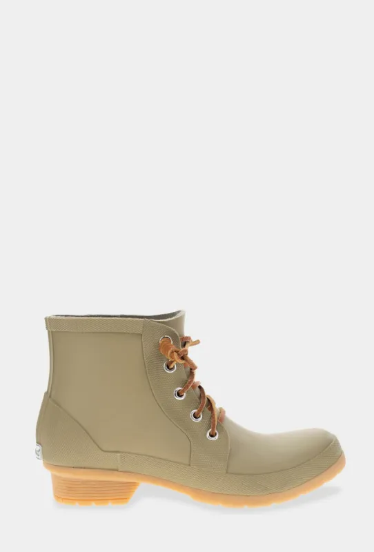 Lace up Ankle Rain Boot - Moss made by chooka