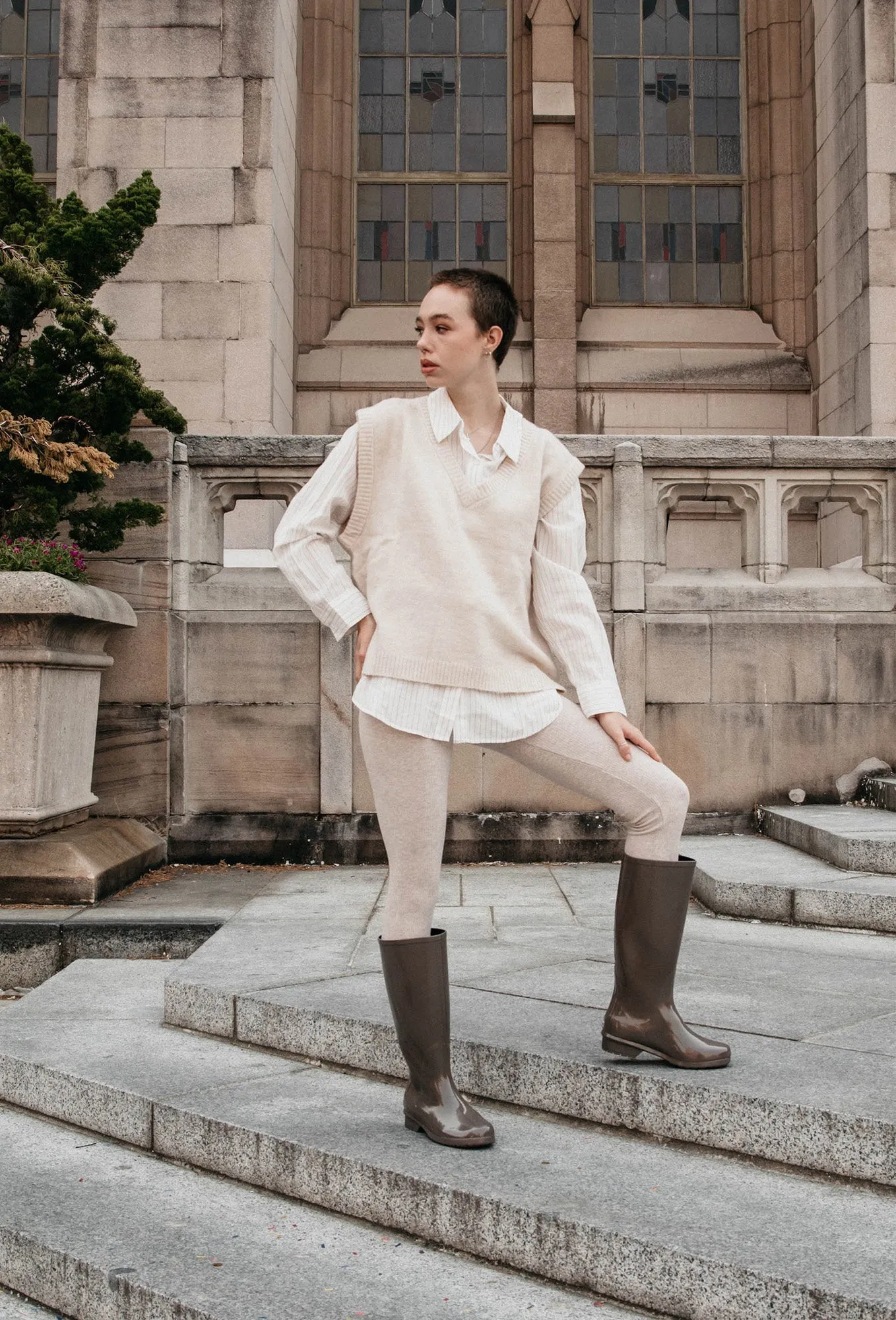 GLOSS TALL RAIN BOOT - DARK TAUPE sold by chooka product image thumbnail 2