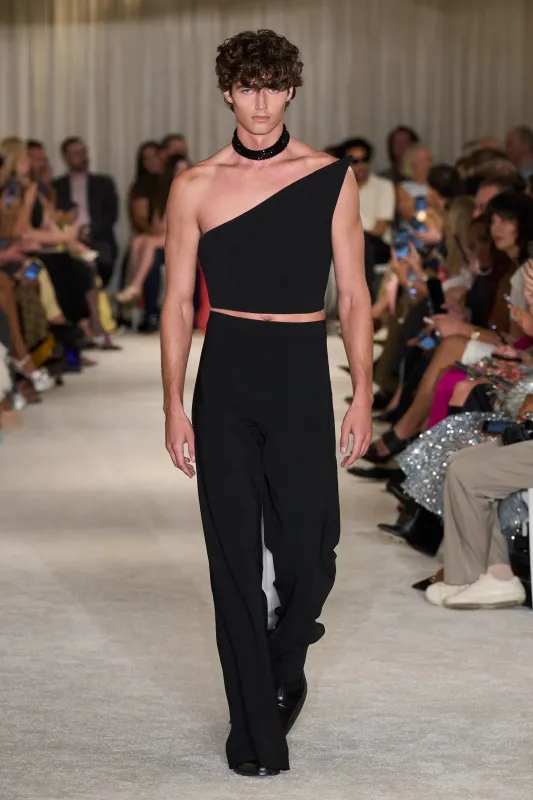 Black Flare Trouser made by Christian Siriano