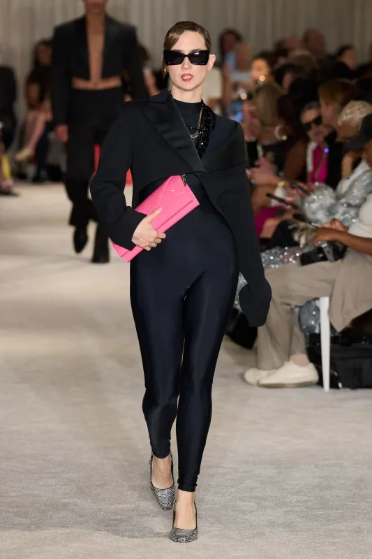 Black Cropped Blazer sold by Christian Siriano