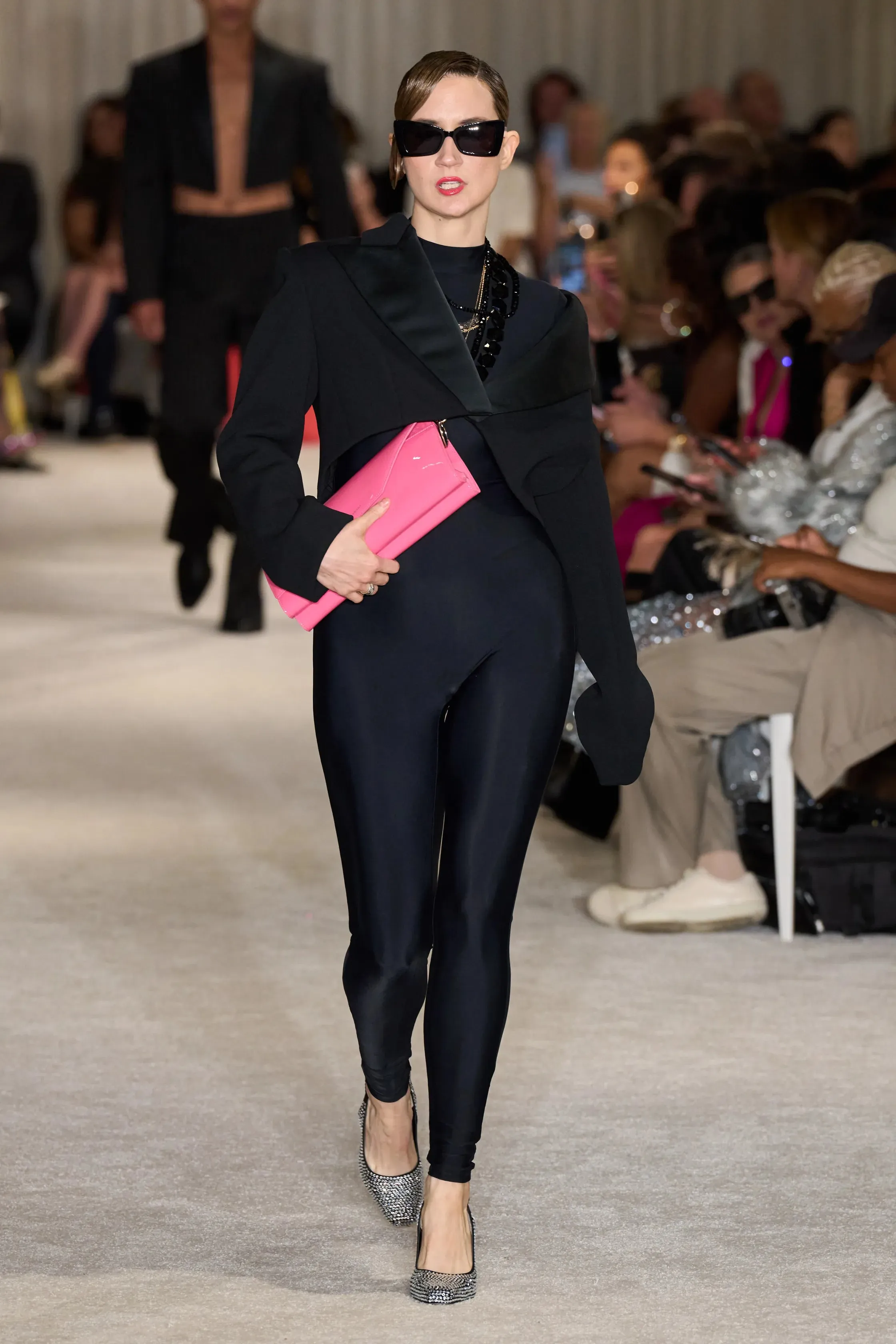 Black Cropped Blazer sold by Christian Siriano