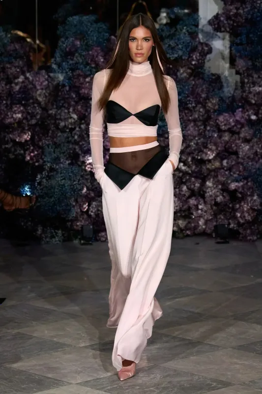 Lapel Waistband Trouser sold by Christian Siriano