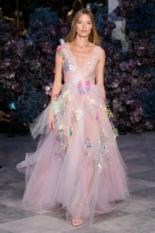 Tulle Ballerina Gown with Iridescent Detail made by Christian Siriano