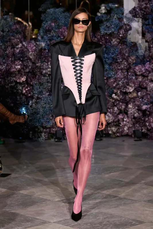 Satin Lace Up Corset made by Christian Siriano