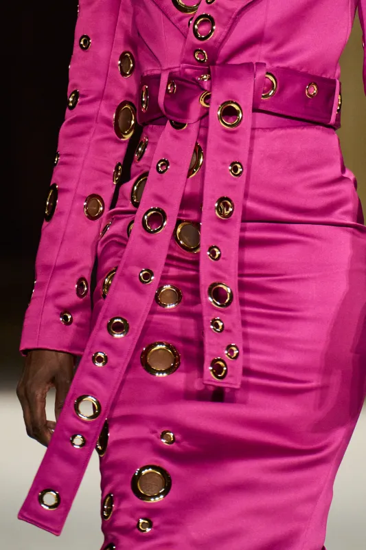 Grommet Midi Pencil Skirt sold by Christian Siriano