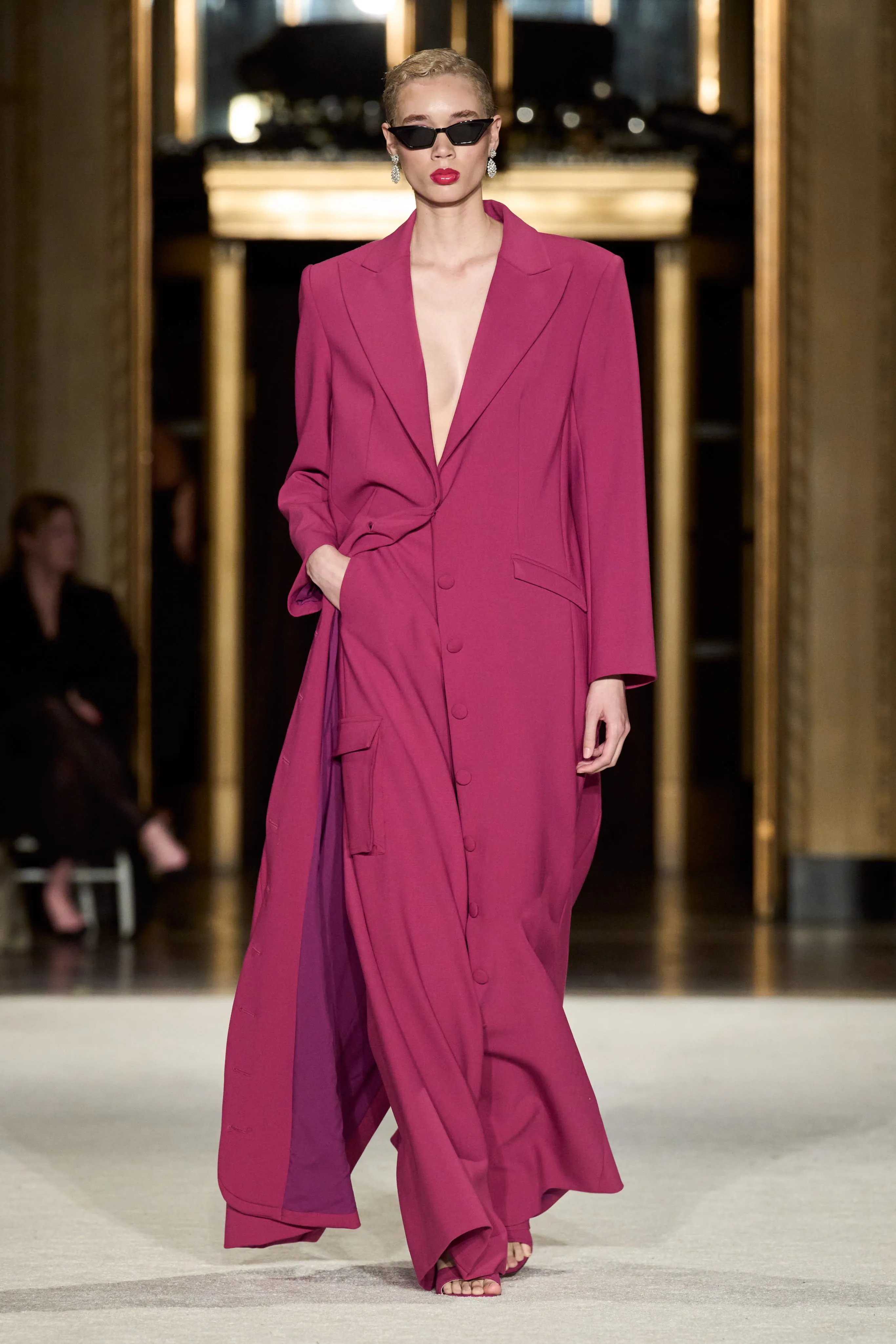 Long Line Blazer Coat sold by Christian Siriano