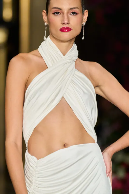 Draped Halter Godess Gown sold by Christian Siriano
