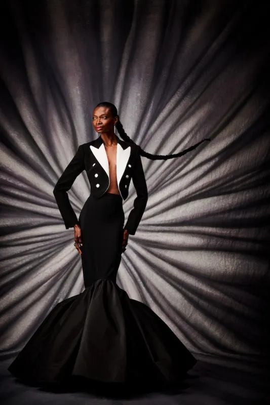 Black Mermaid Skirt made by Christian Siriano