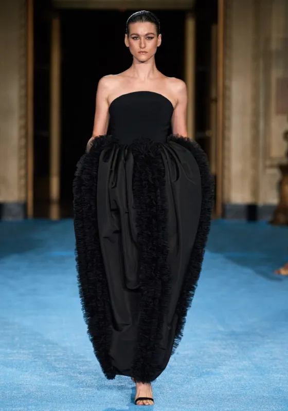 Strapless Tulip Textured Tulle Dress made by Christian Siriano