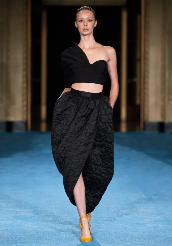 Floral Brocade Skirt made by Christian Siriano