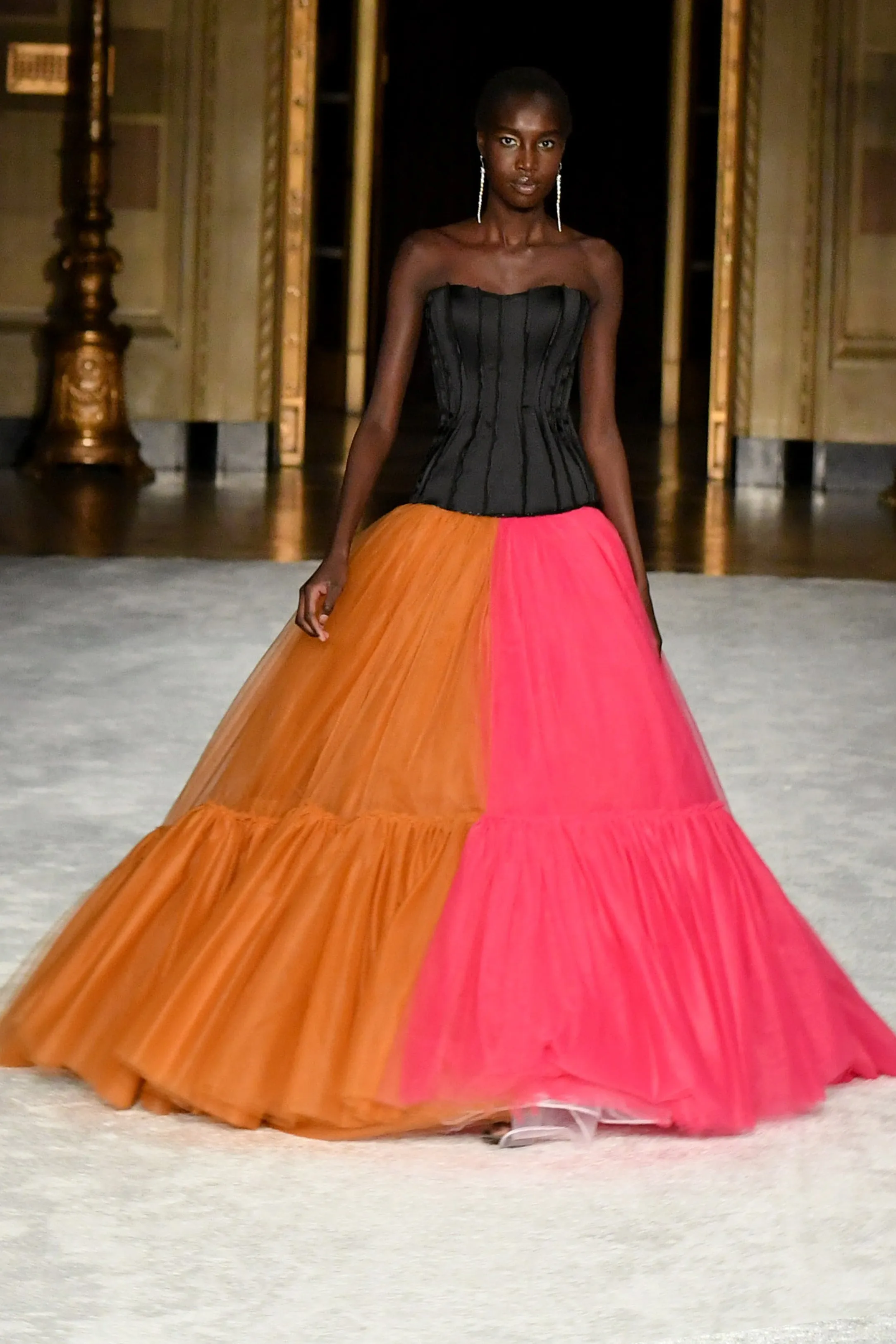 Drop Waist Color Block Tulle Ball Gown sold by Christian Siriano product image thumbnail 2