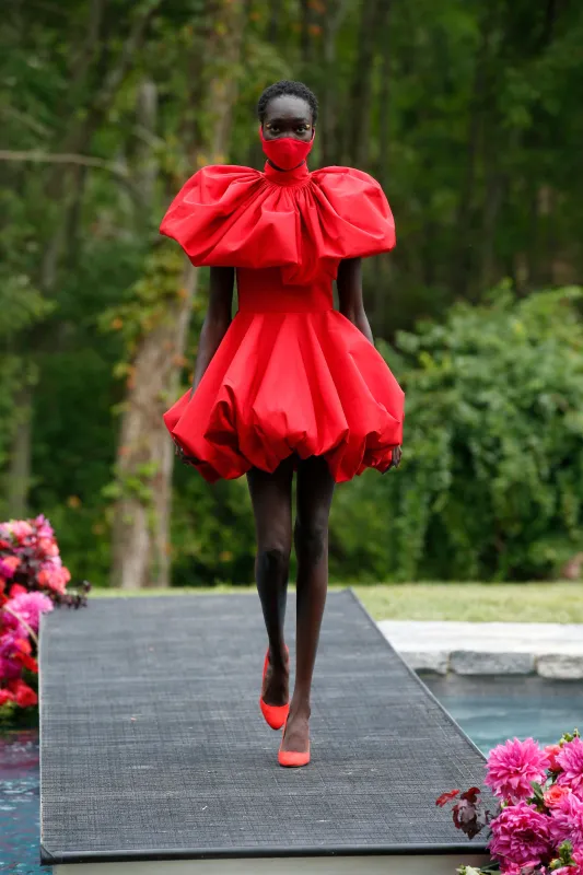 Mock Neck Sculpted Mini Dress sold by Christian Siriano