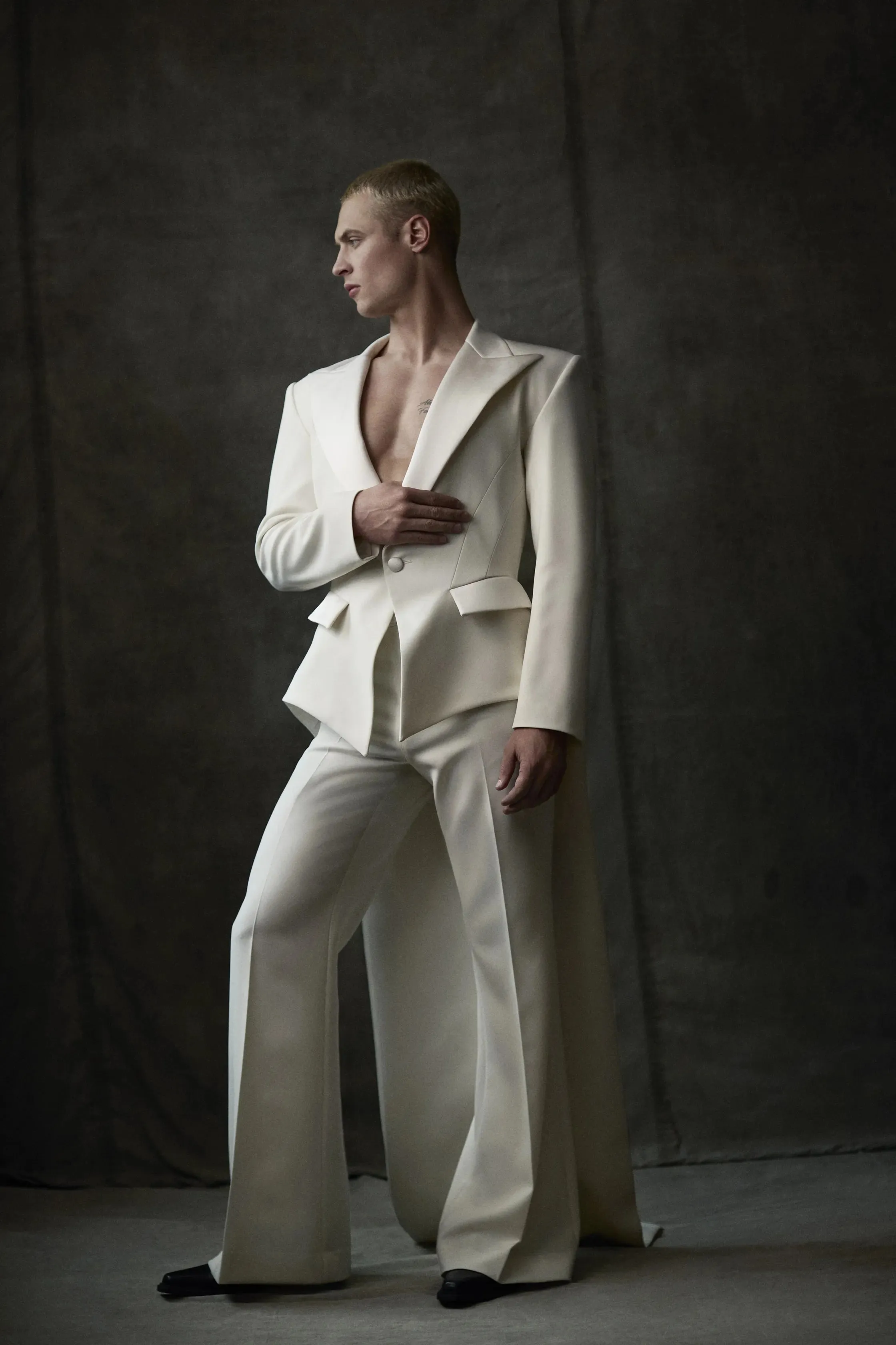 Ivory Blazer with Tails sold by Christian Siriano