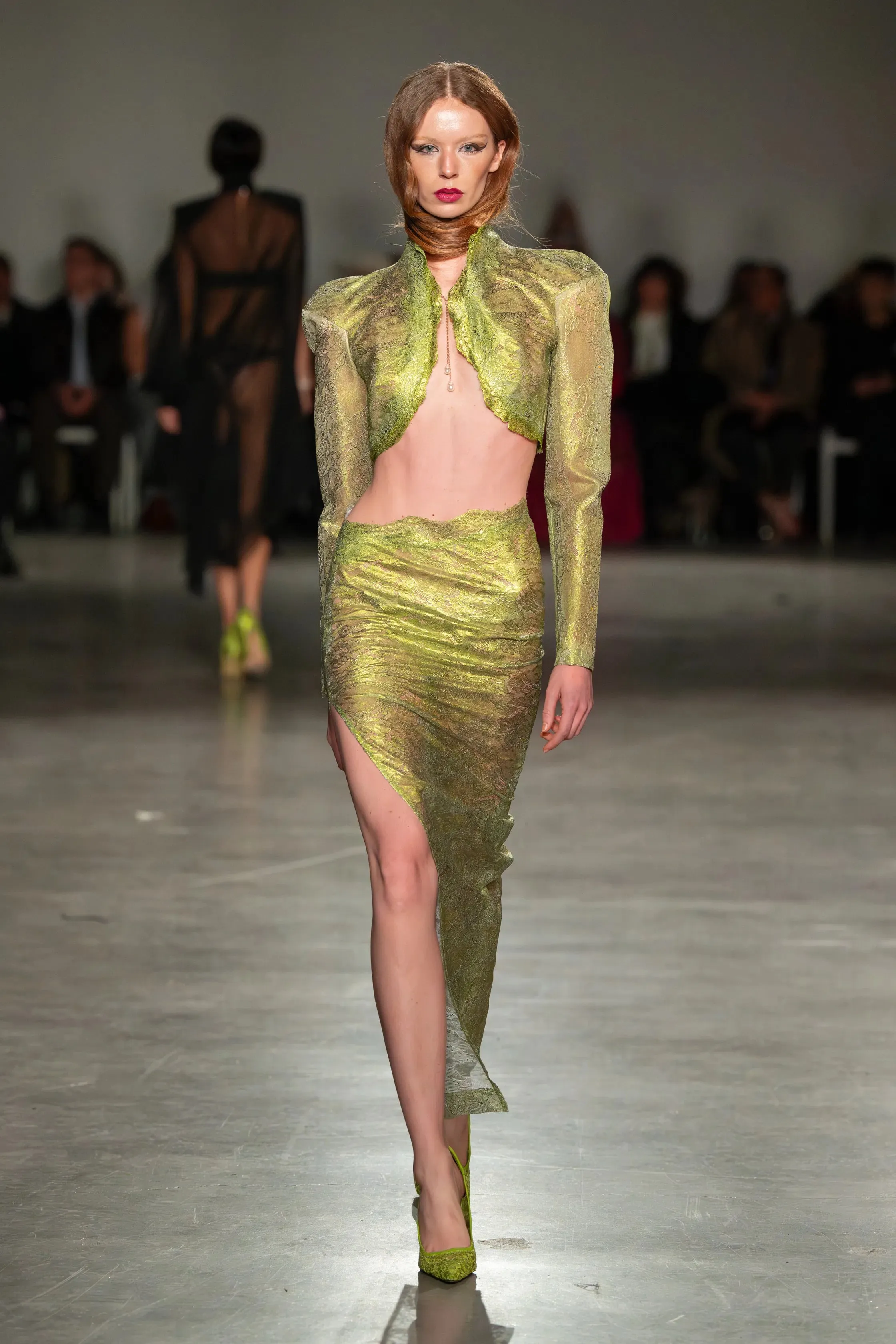 Chartreuse Skirt sold by Christian Siriano