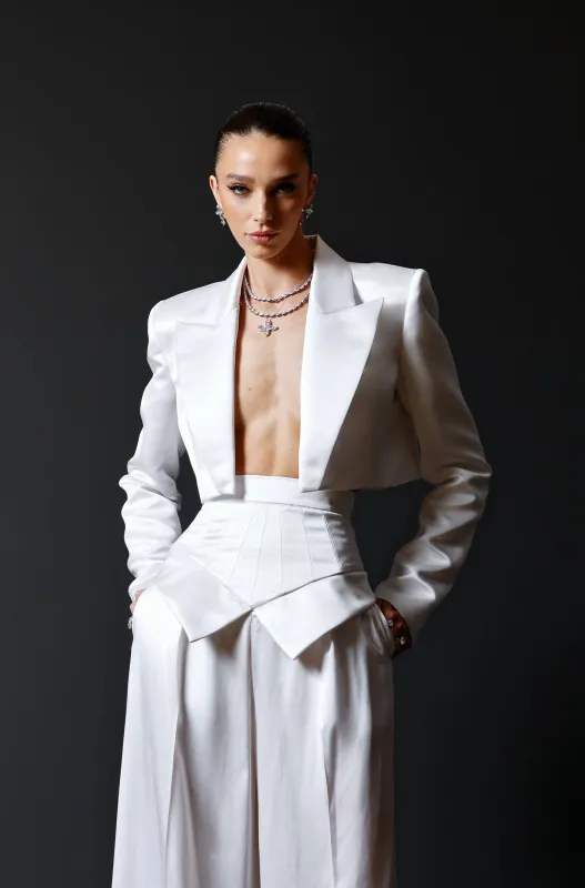 Cropped Blazer made by Christian Siriano