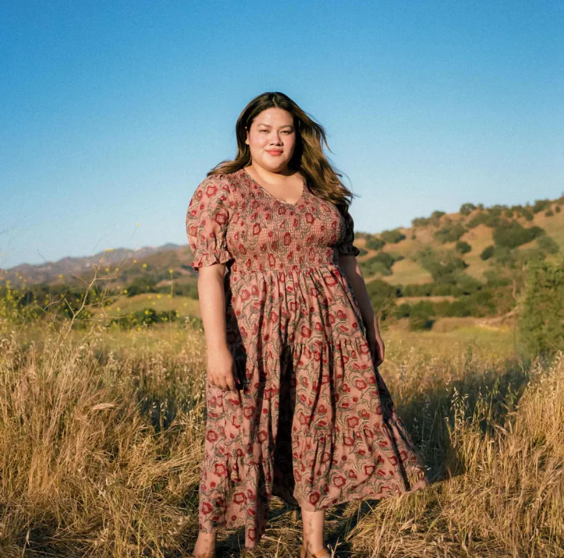 The Brooklyn Dress Extended | Plum Flora sold by Christy Dawn