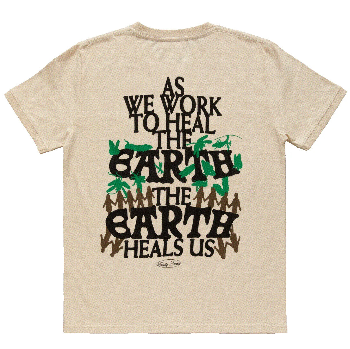 The Earth Heals Us Short Sleeve Tee | Natural sold by Christy Dawn product image thumbnail 2