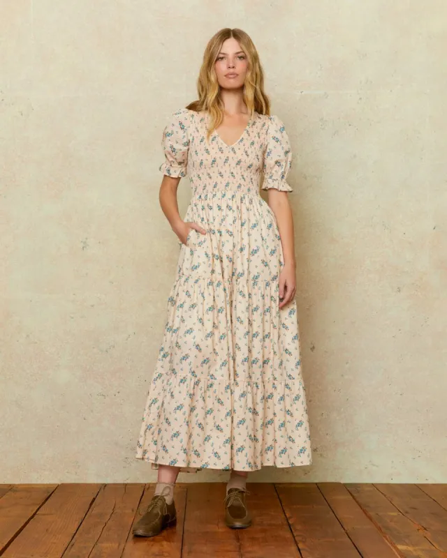 The Brooklyn Dress Petites | Mums Ditsy Cream sold by Christy Dawn