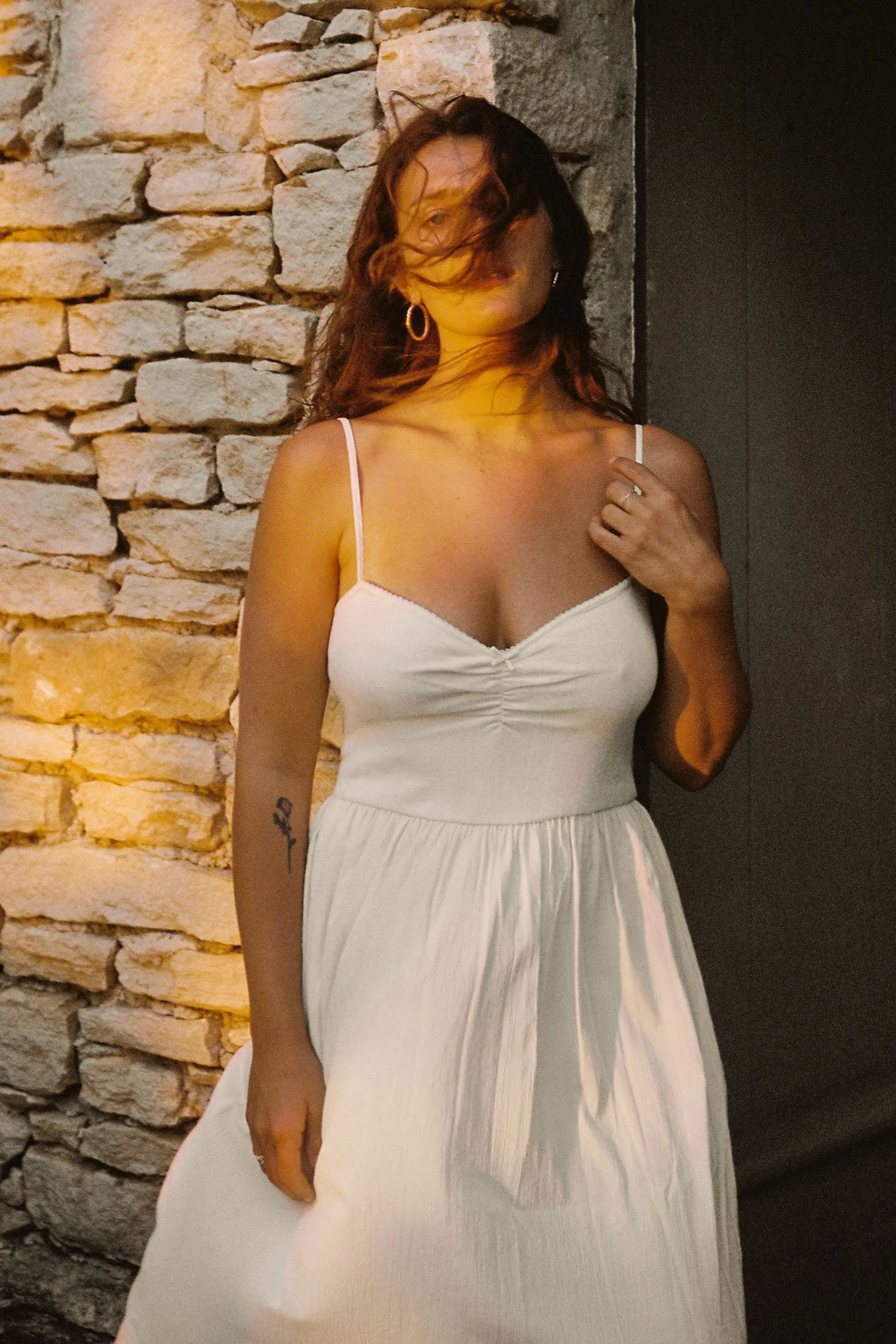 The Bernice Dress | Natural Regenerative Pointelle sold by Christy Dawn product image thumbnail 4