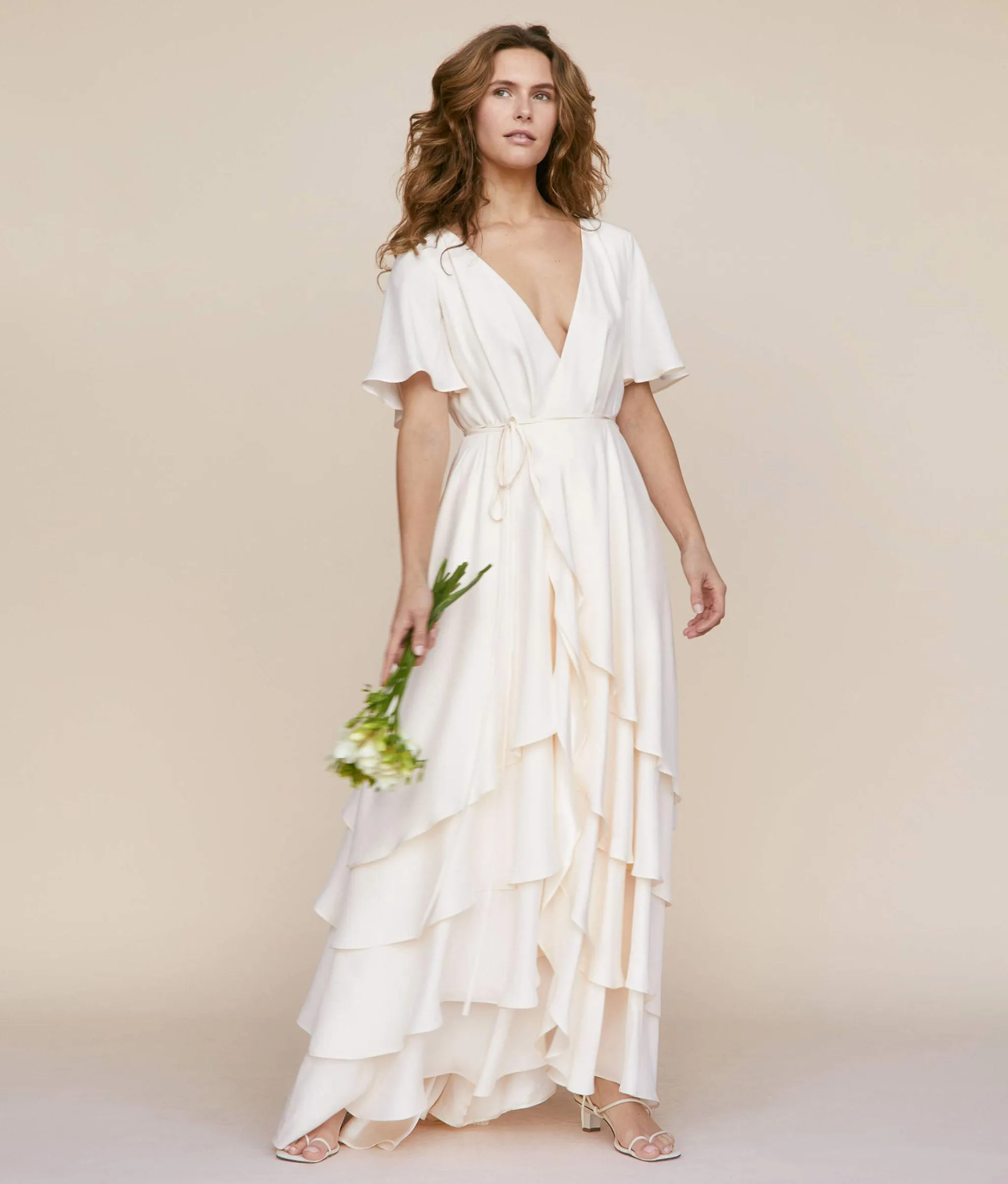 The Athena Dress | Pearl Silk sold by Christy Dawn