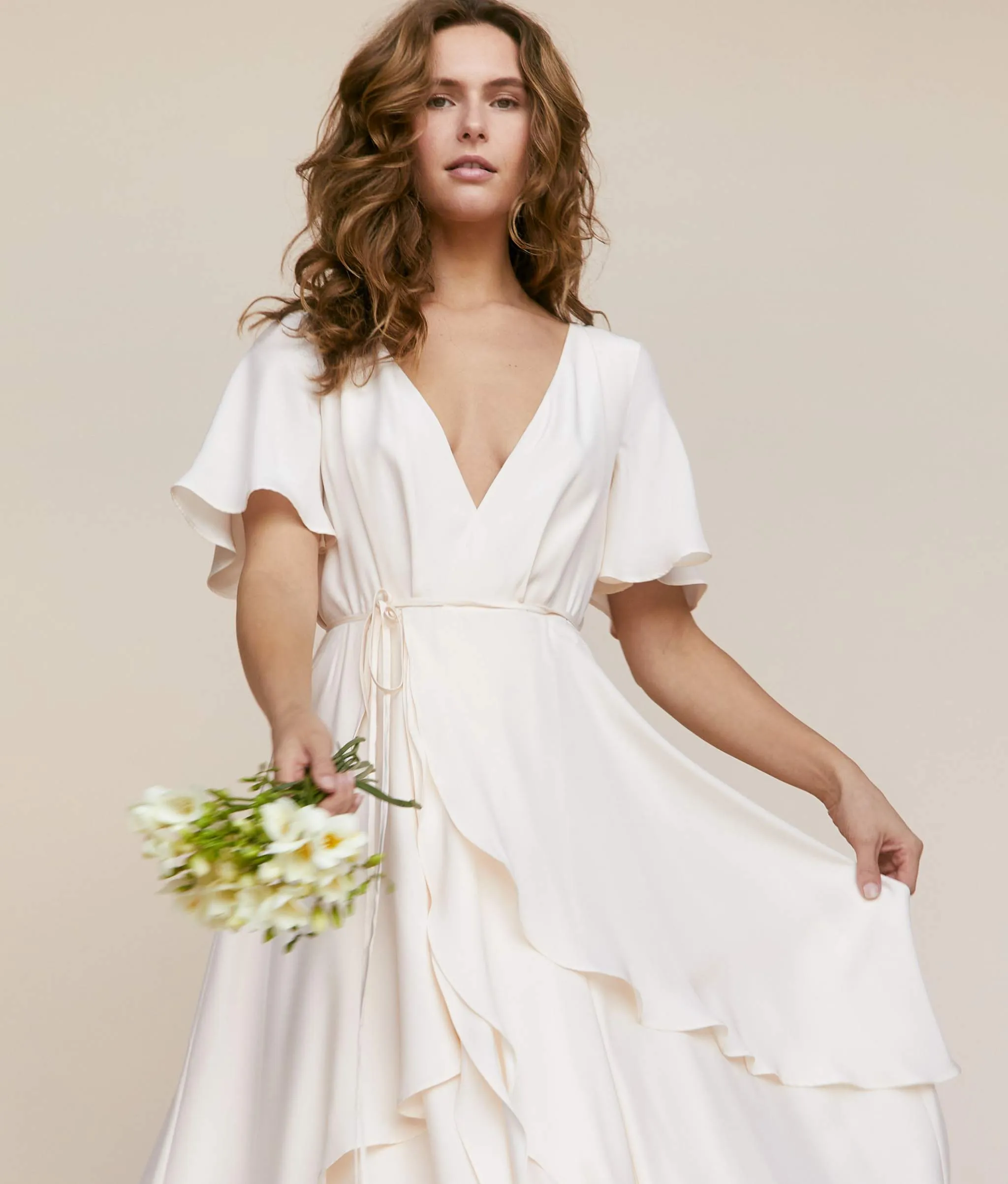 The Athena Dress | Pearl Silk sold by Christy Dawn product image thumbnail 4