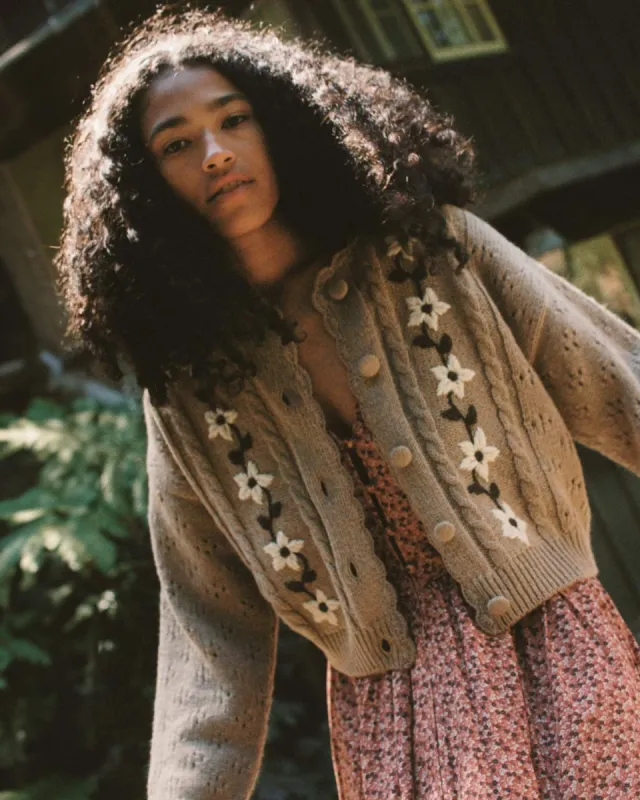 The Clover Cardigan | Fawn sold by Christy Dawn