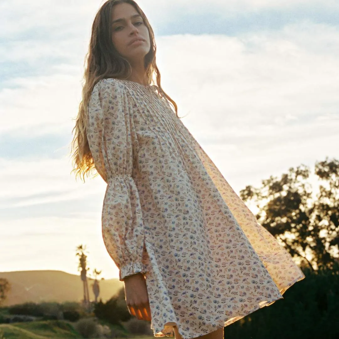 The Noor Dress | Oat Straw Cream sold by Christy Dawn product image thumbnail 3