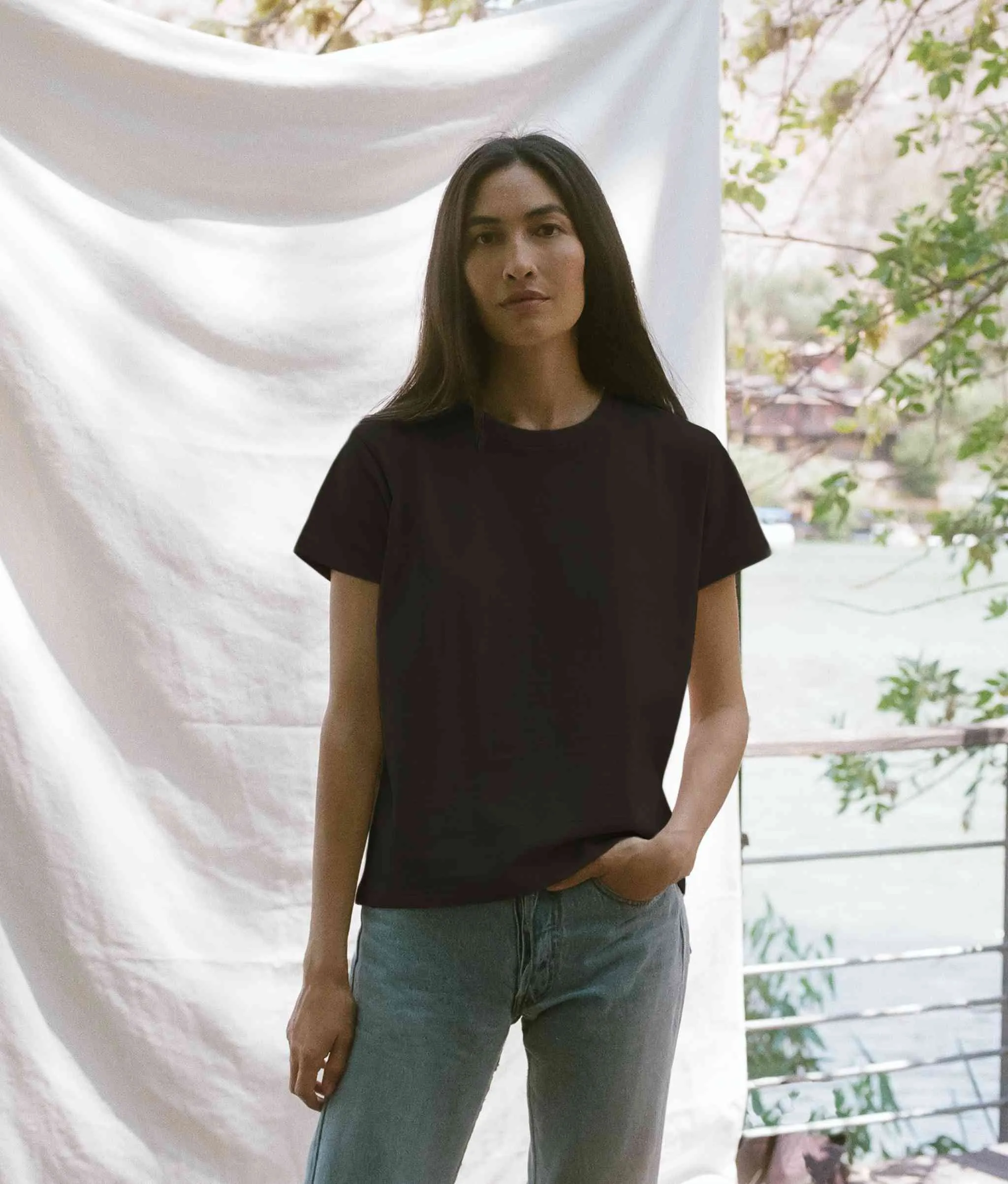 The Earth Tee | Noir sold by Christy Dawn product image thumbnail 5