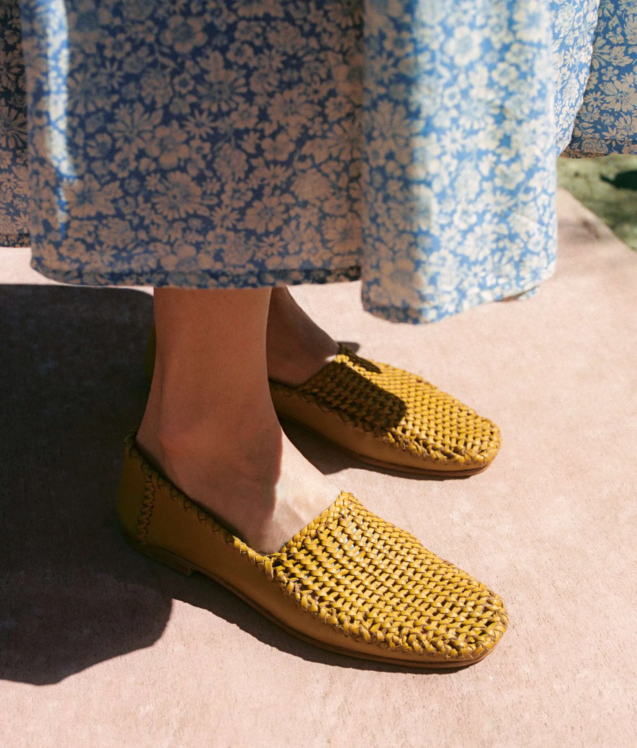 The Romy Loafer | Mustard Leather sold by Christy Dawn